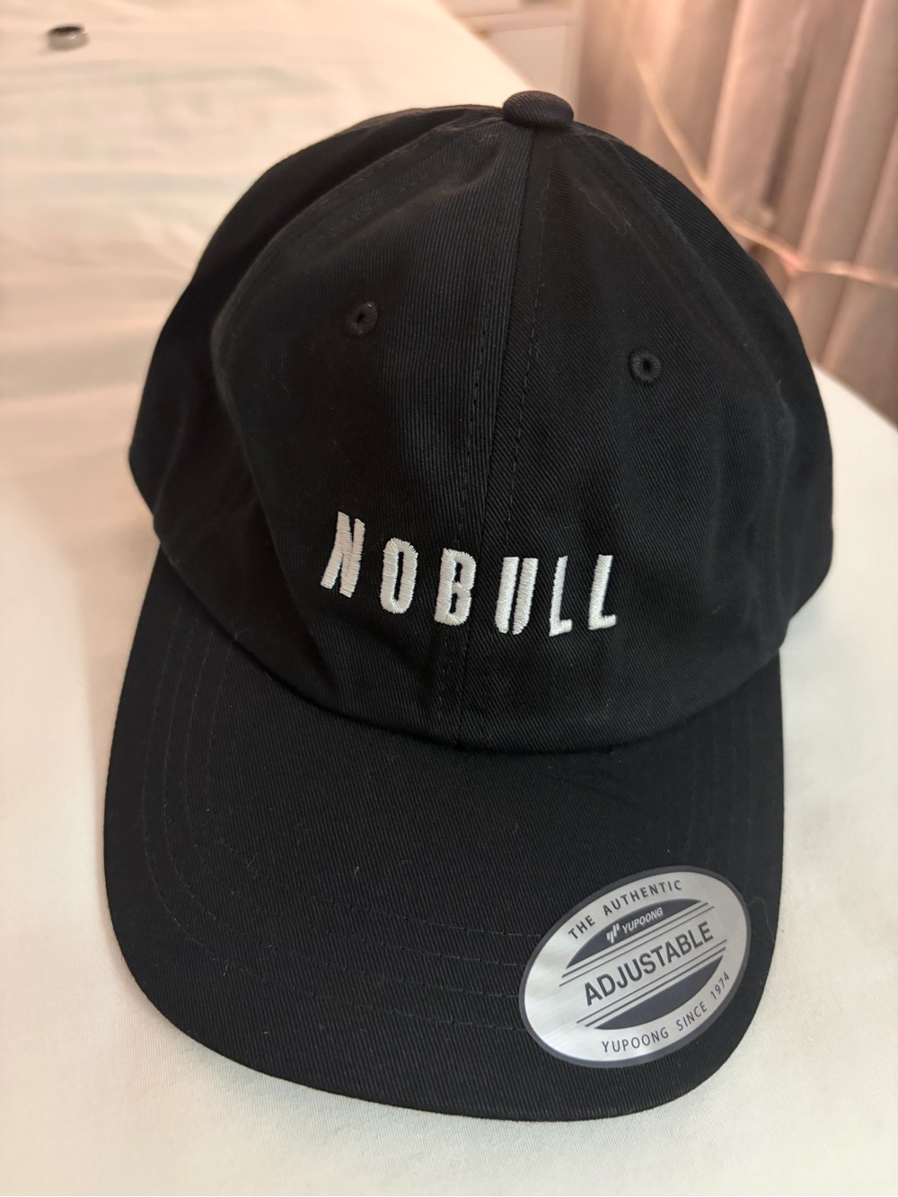 NOBULL unisex Black Baseball Cap with White Embroidered Logo